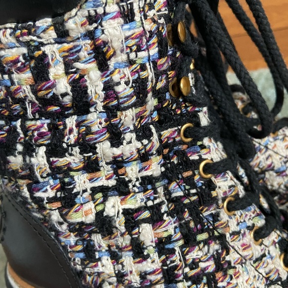 Tory Burch Miller Lug Sole Tweed Boot - Picture 5 of 6